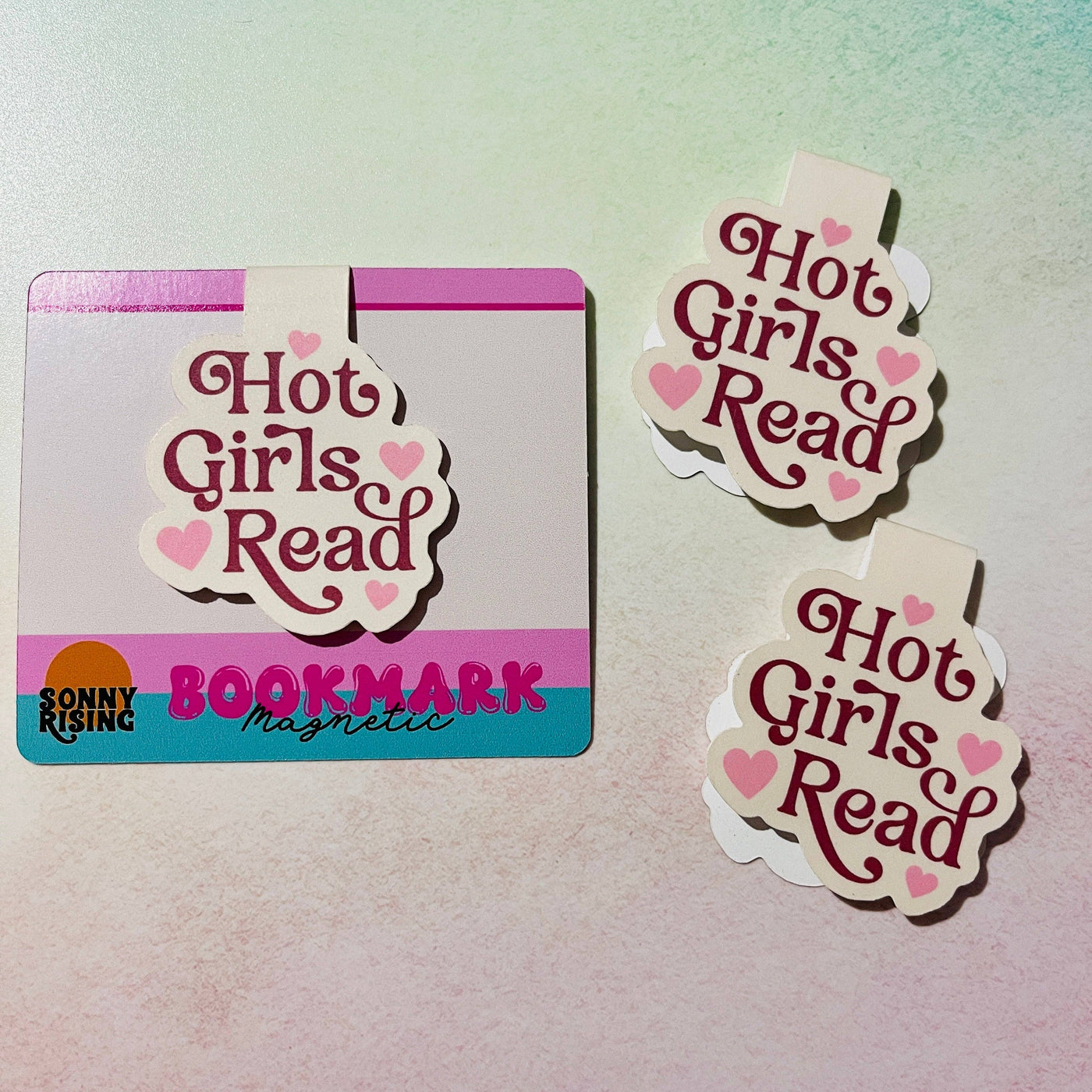 "Hot Girls Read" Magnetic Bookmark