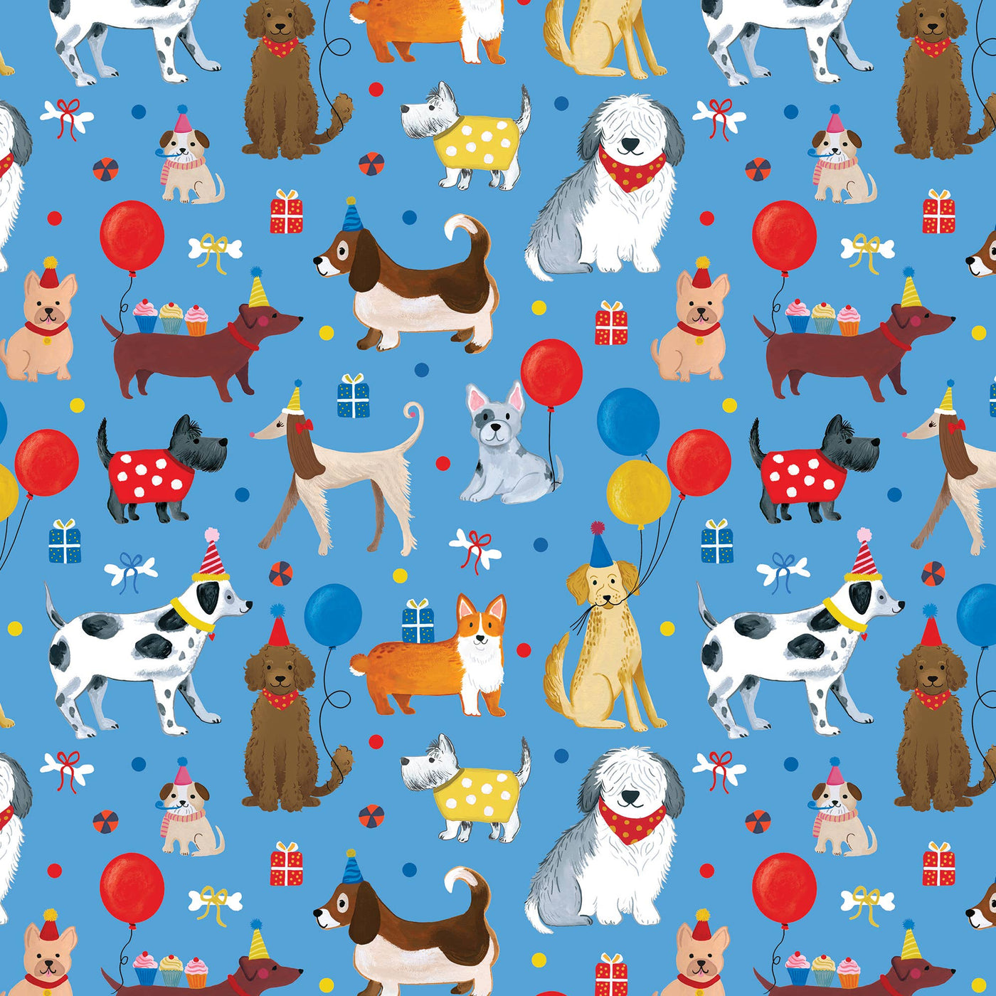 Party Dogs Gift Wrap Roll