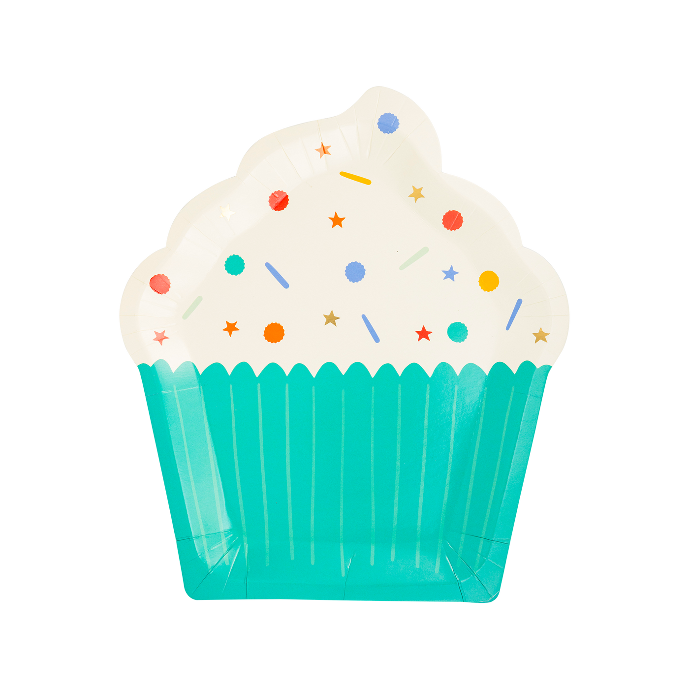 Birthday Cupcake Shaped Paper Plate