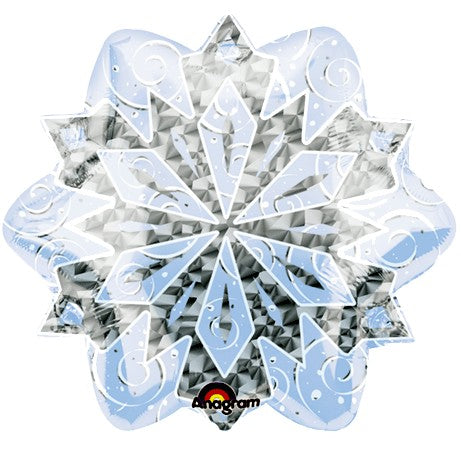 Holographic Snowflake Balloon