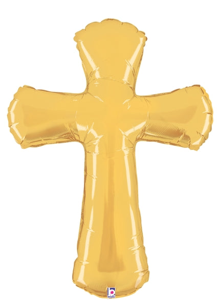 XL Gold Cross Balloon
