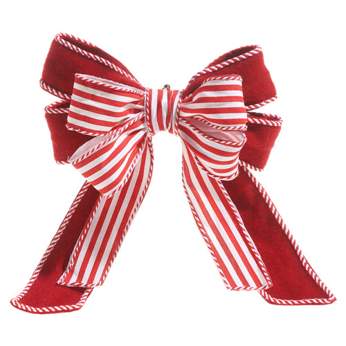 Striped Bow Ornament