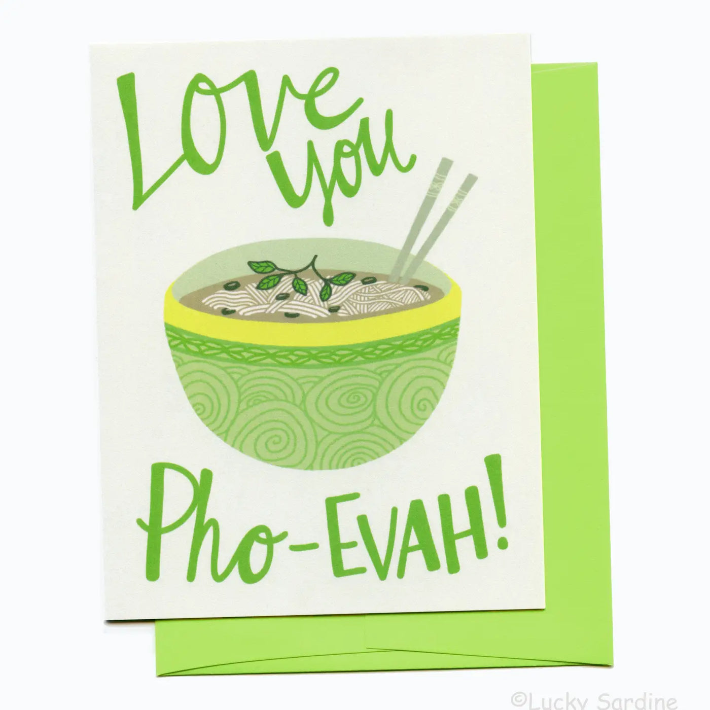 Love You Pho Evah Valentine Card