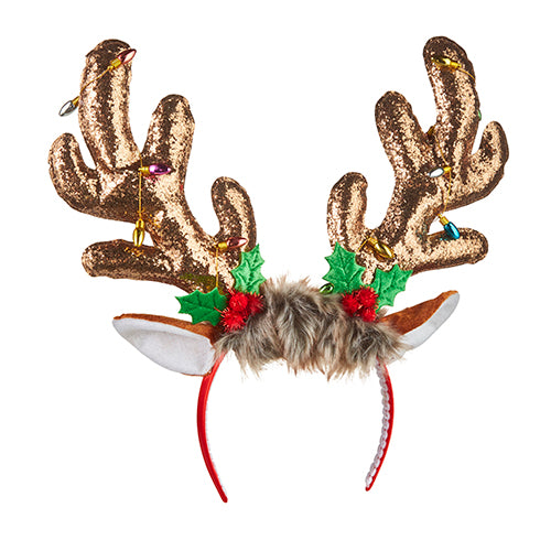 Reindeer Antler Glittery Headband