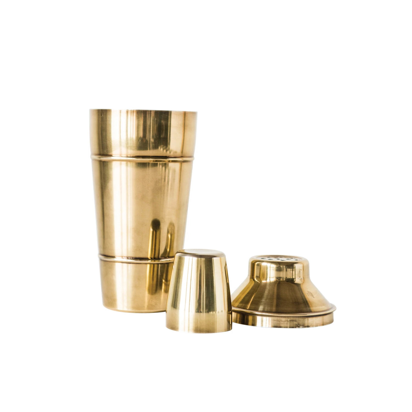 Brass Colored Stainless Steel Cocktail Shaker