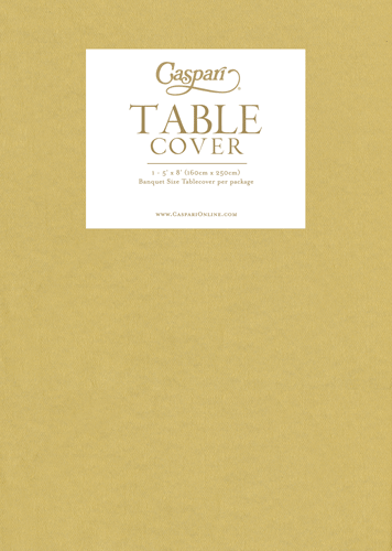 Paper Linen Solid Table Cover - Gold