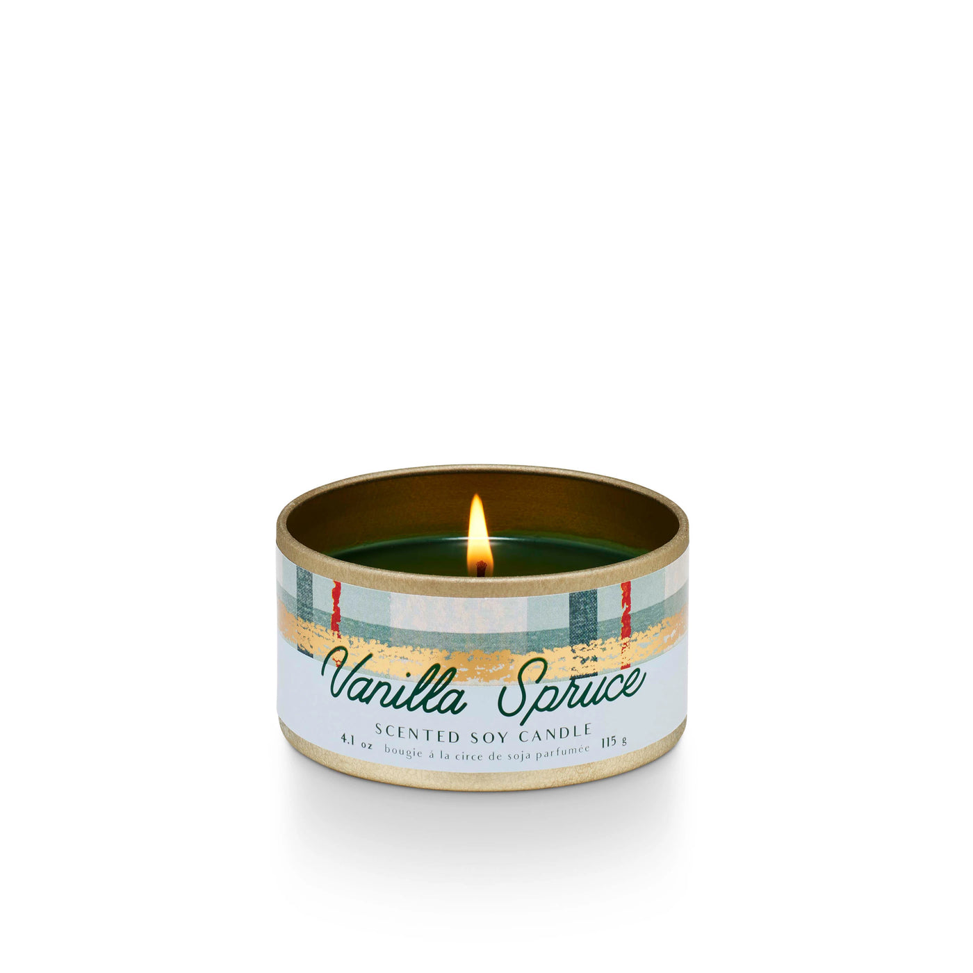 Vanilla Spruce Small Tin Candle