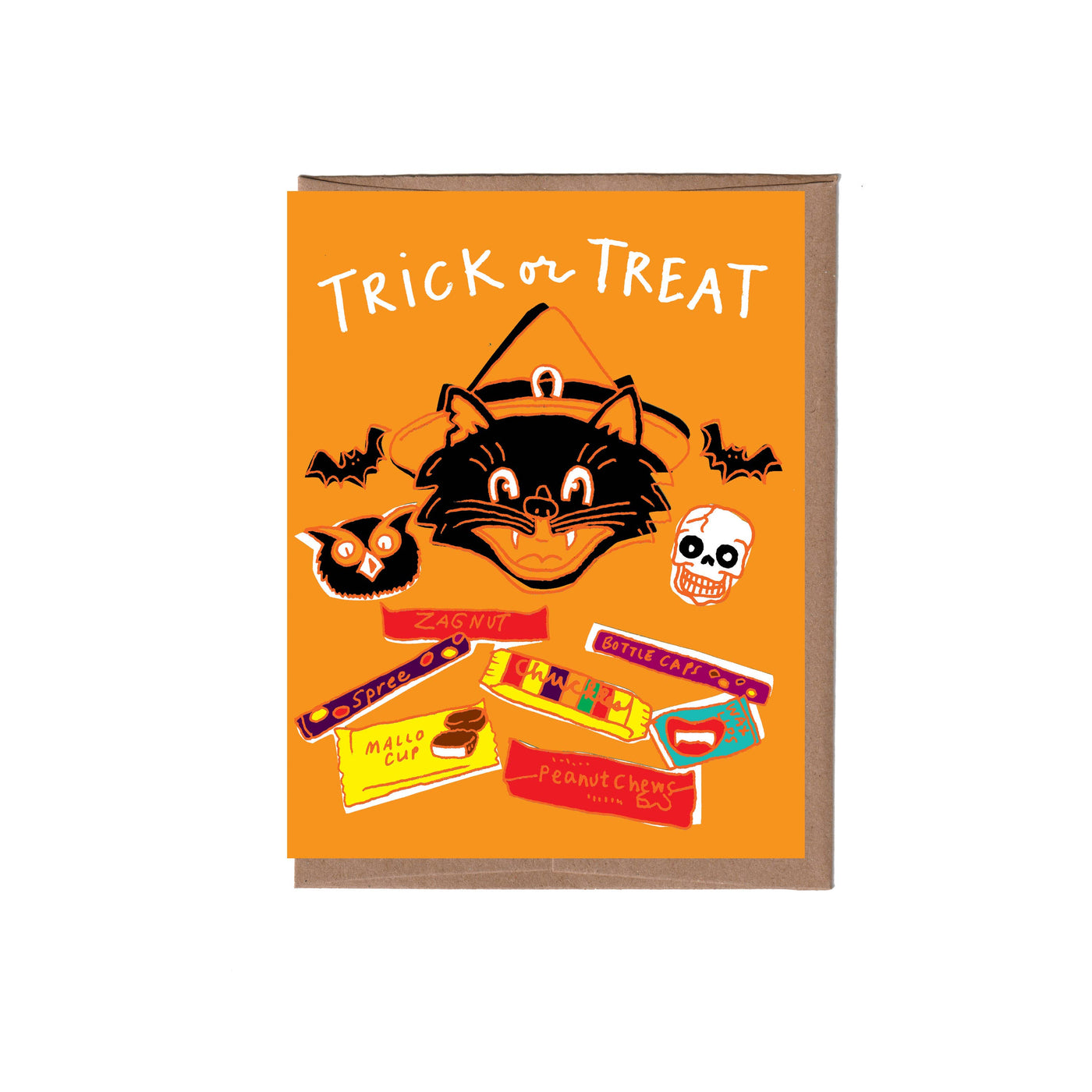 Retro Candy Halloween Card