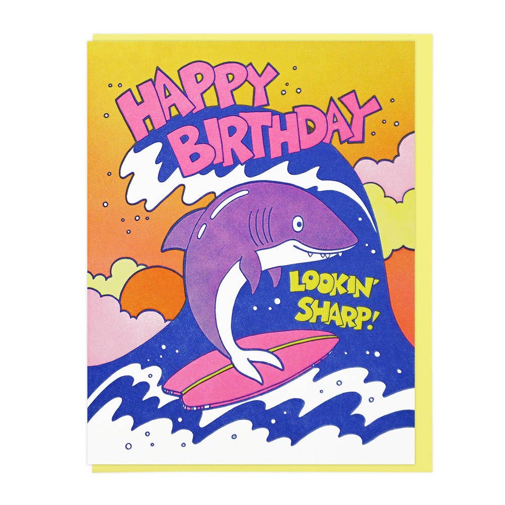 Lookin' Sharp Birthday Shark Card