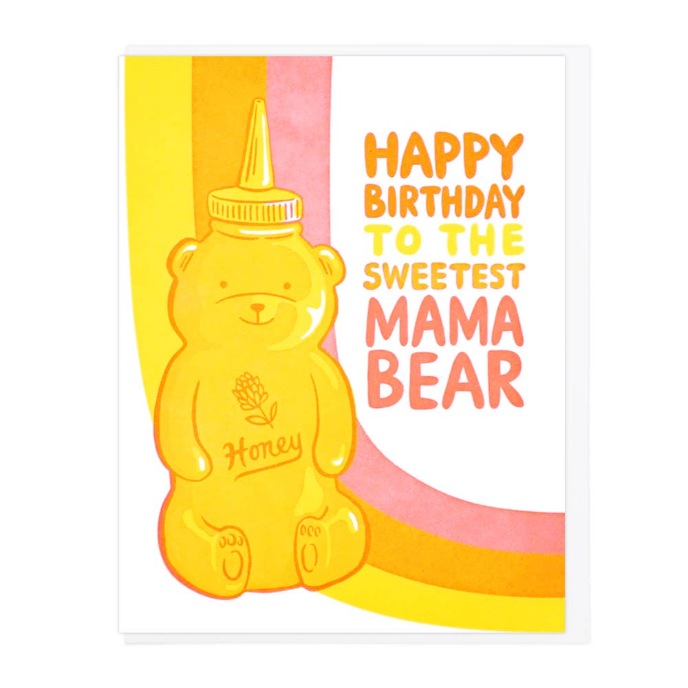 Happy Birthday Sweetest Mama Bear Greeting Card