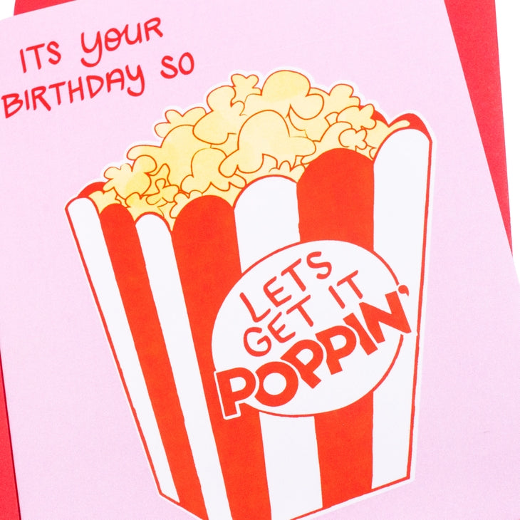 Let's Get it Poppin Birthday Card