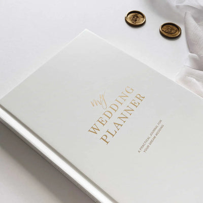 My Wedding Planner, White + Gold Foil