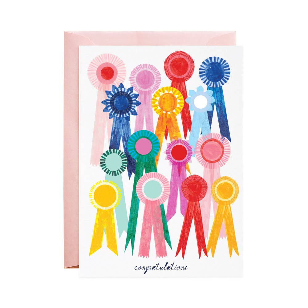 First Place Ribbon Congratulations Greeting Card