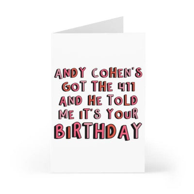 Andy Cohen Birthday Card