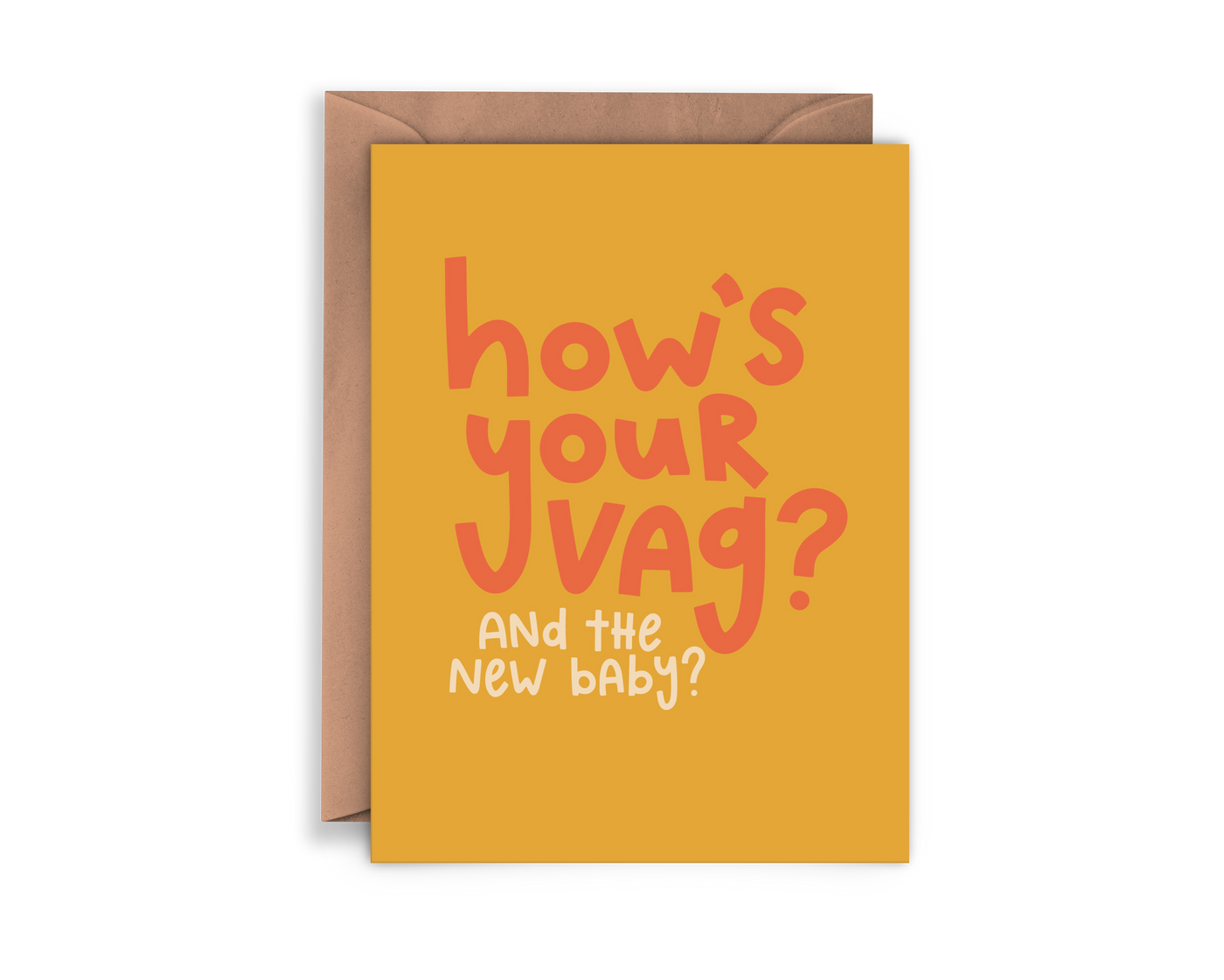 Hows Your Vag? New Baby Card
