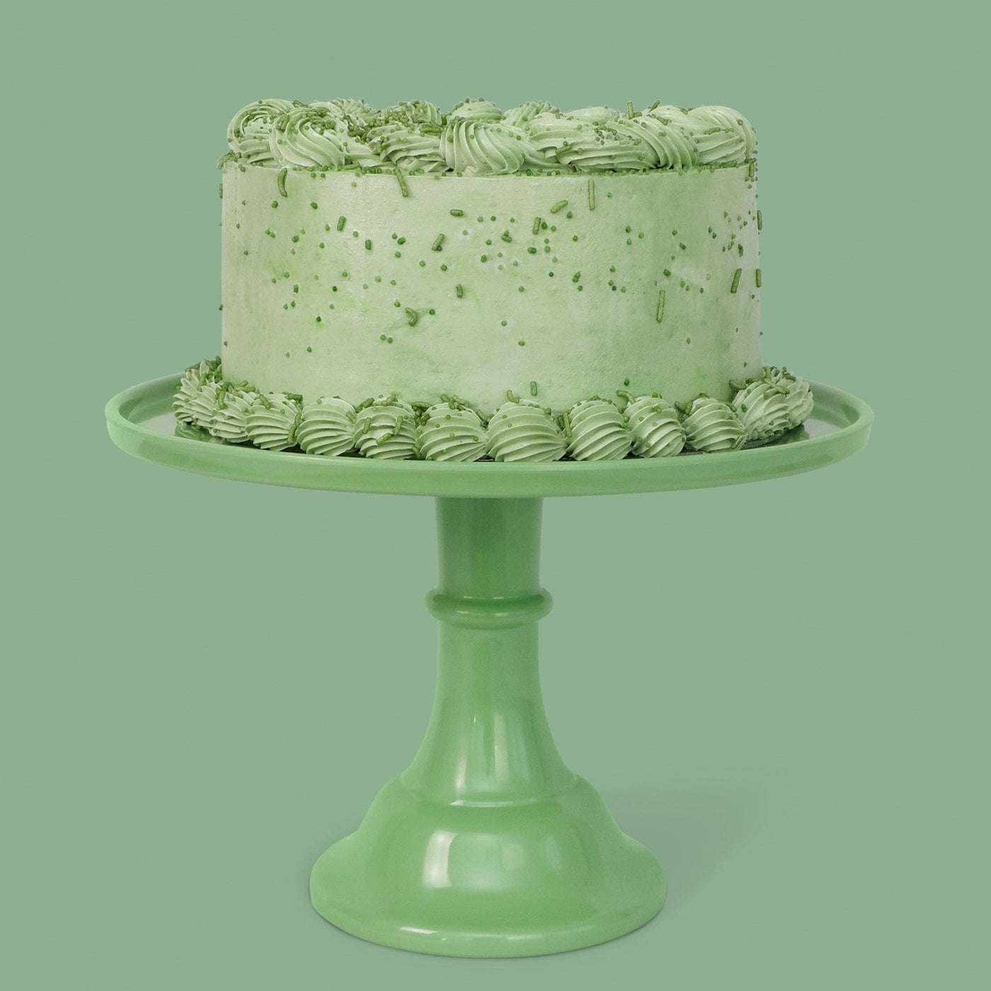 Melamine Cake Stand- Sage Green