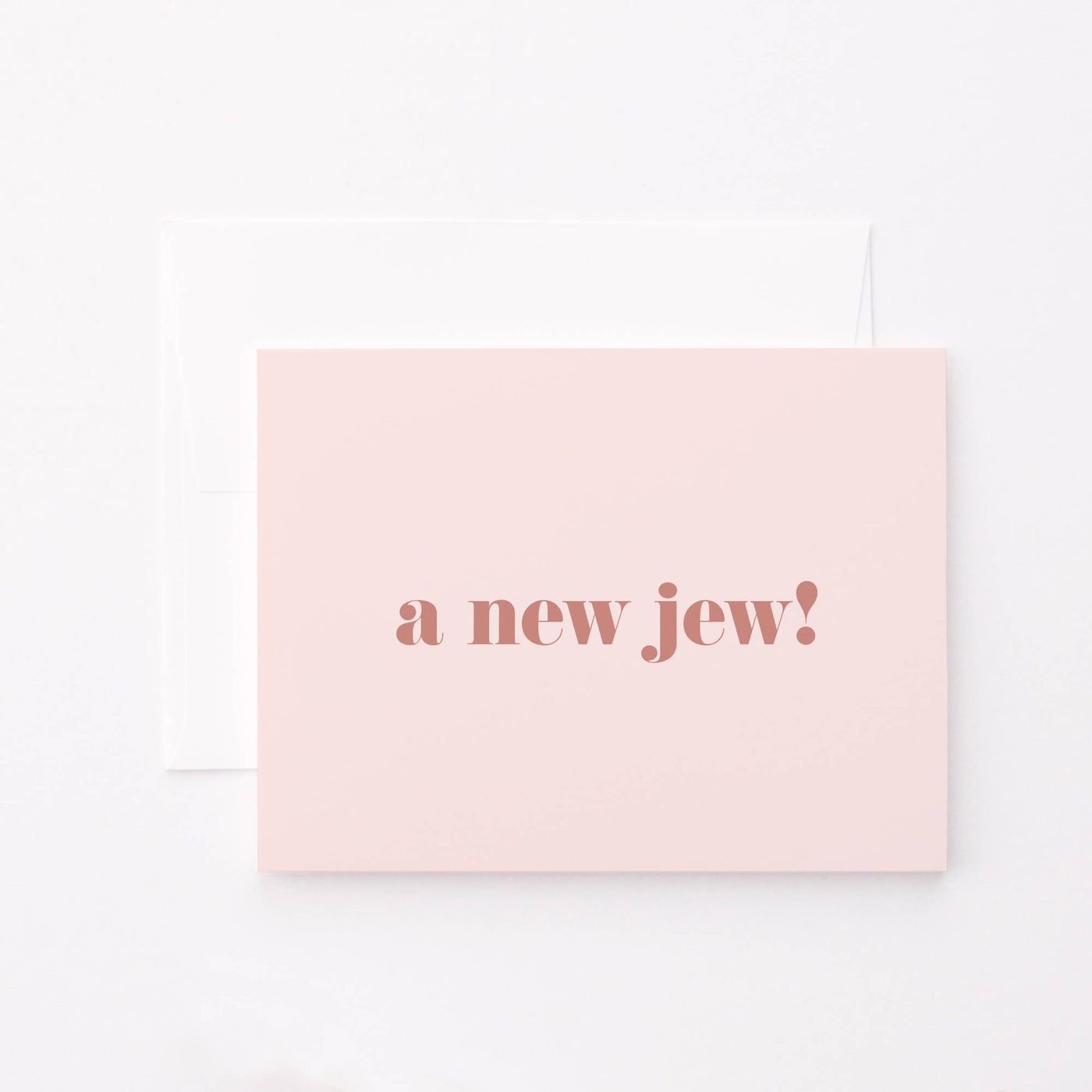 A New Jew! Pink Greeting Card
