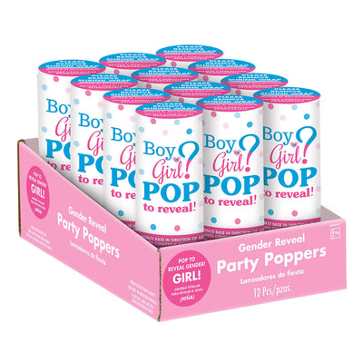 Gender Reveal Party Poppers