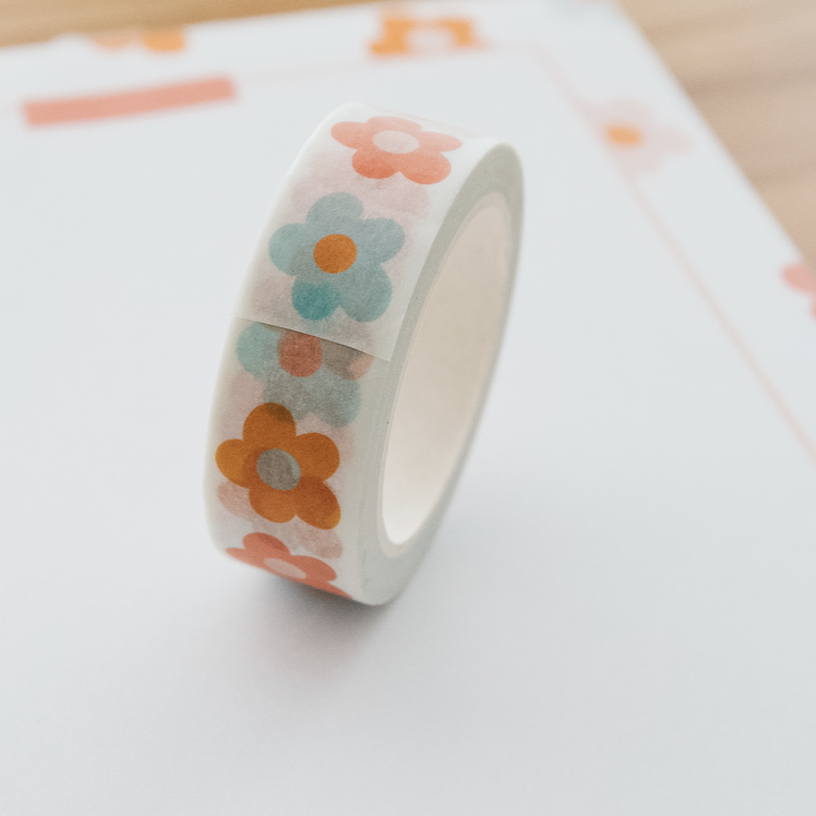 Colorful Flowers Washi Tape