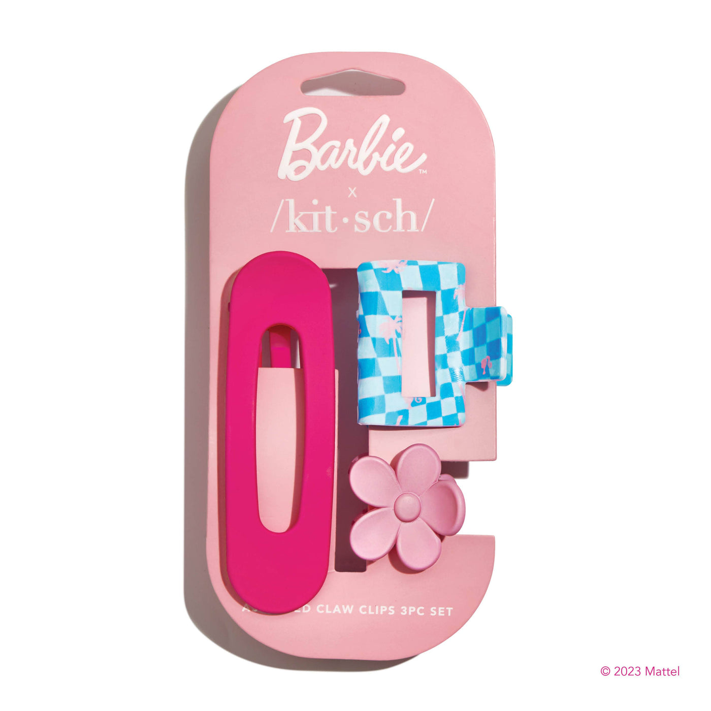 Barbie x kitsch Assorted 3pc Claw Clip Set