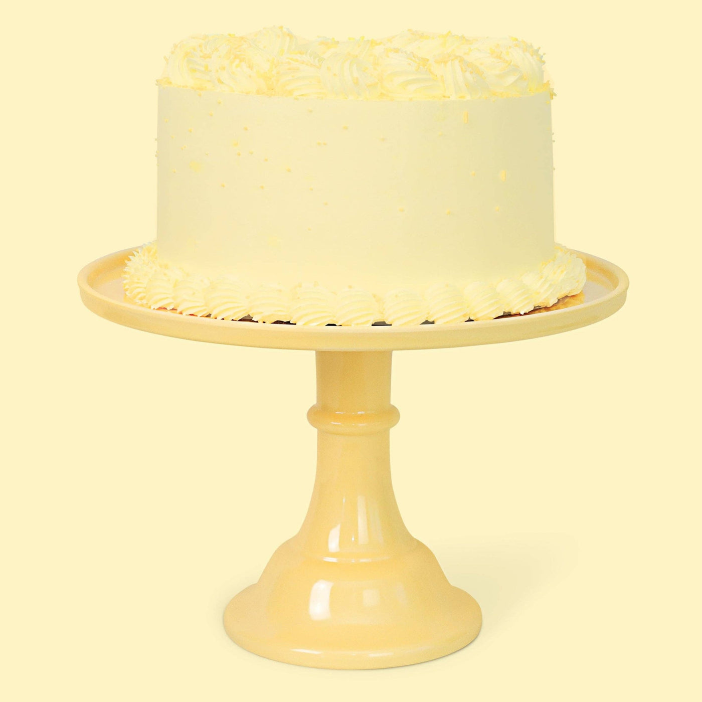 Melamine Cake Stand- Daisy Yellow