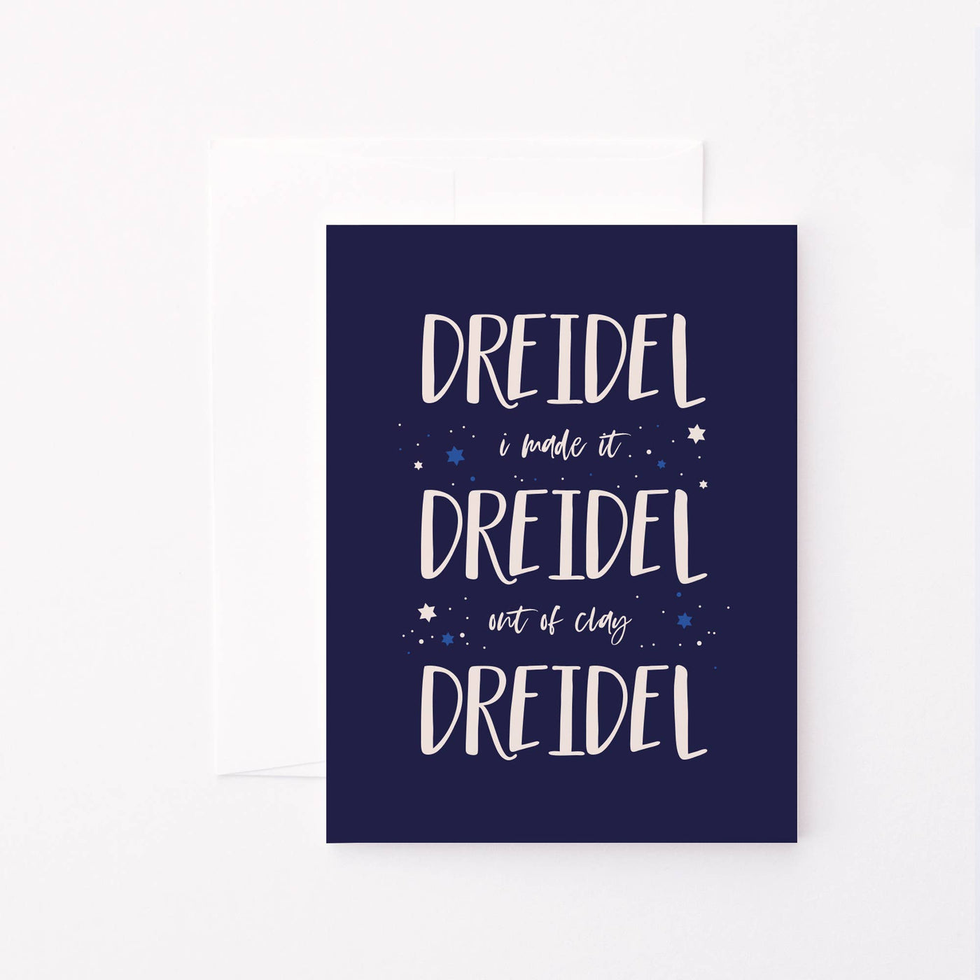 Dreidel Dreidel Dreidel Hanukkah Card