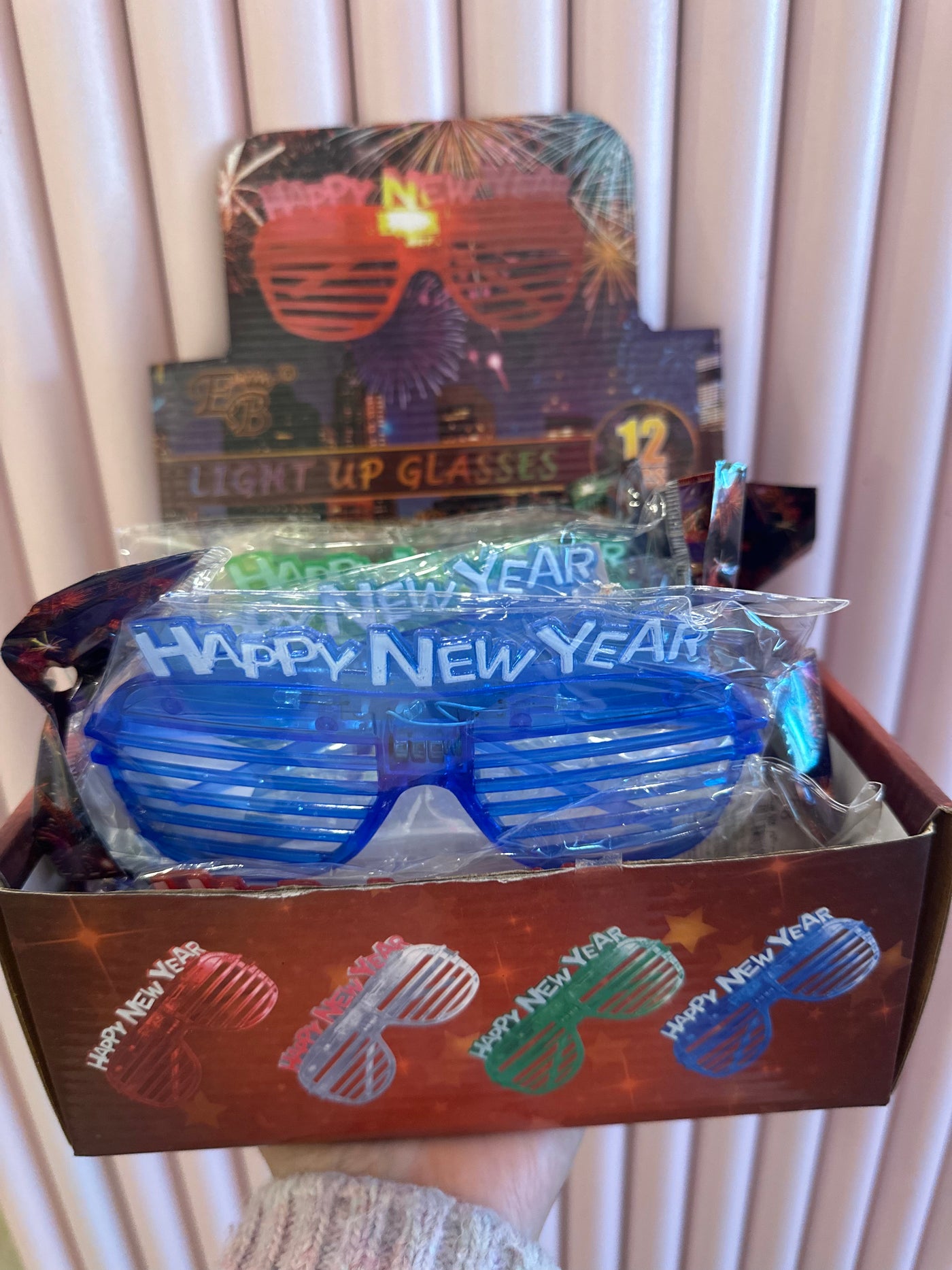 Happy New Year Light Up Glasses