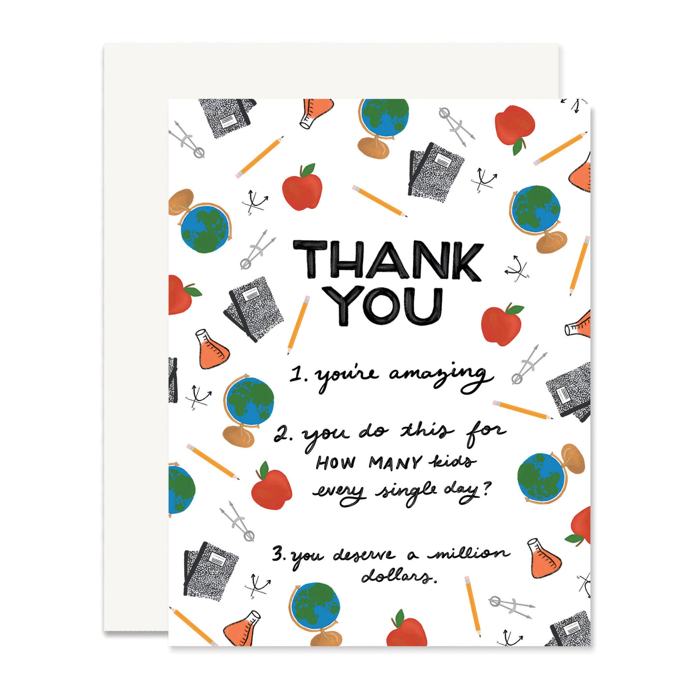 Teacher Thank You (from Parent) Card