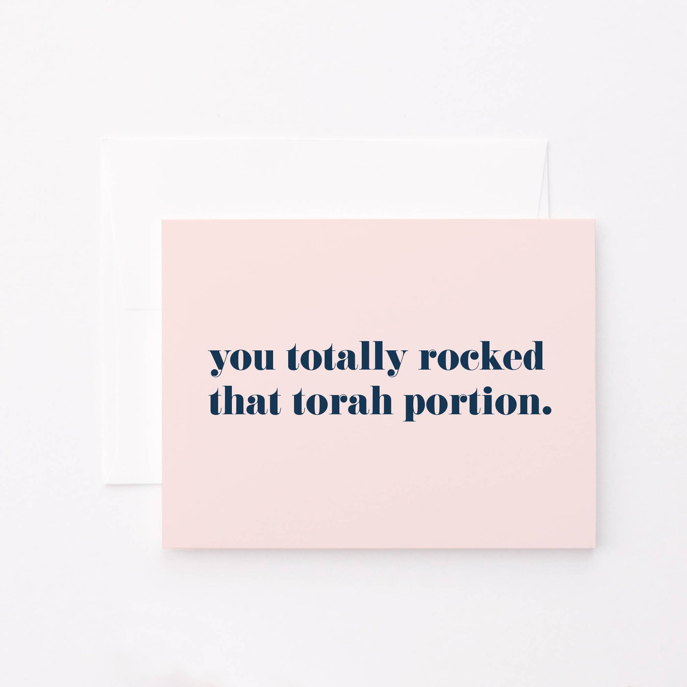 You Totally Rocked that Torah Portion - Pink Greeting Card