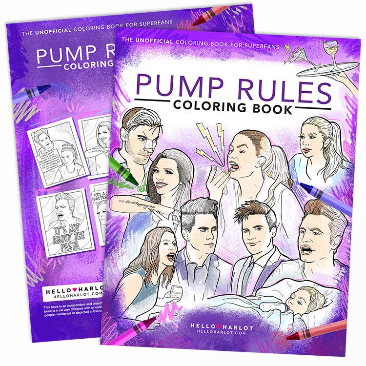 Pump Rules Coloring Book – Pink Flamingo Party Co.