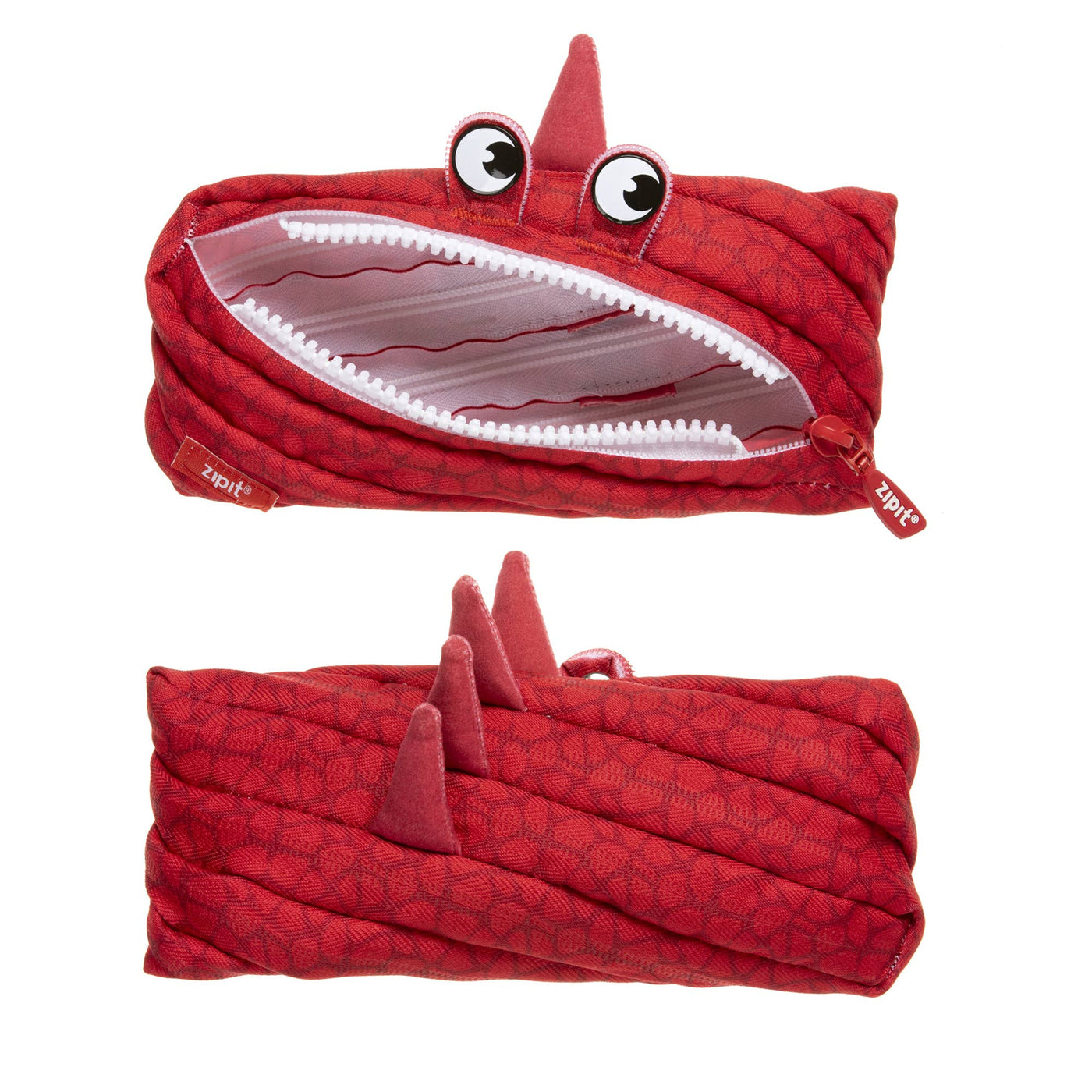 ZIPIT Dino Pencil Case, Red