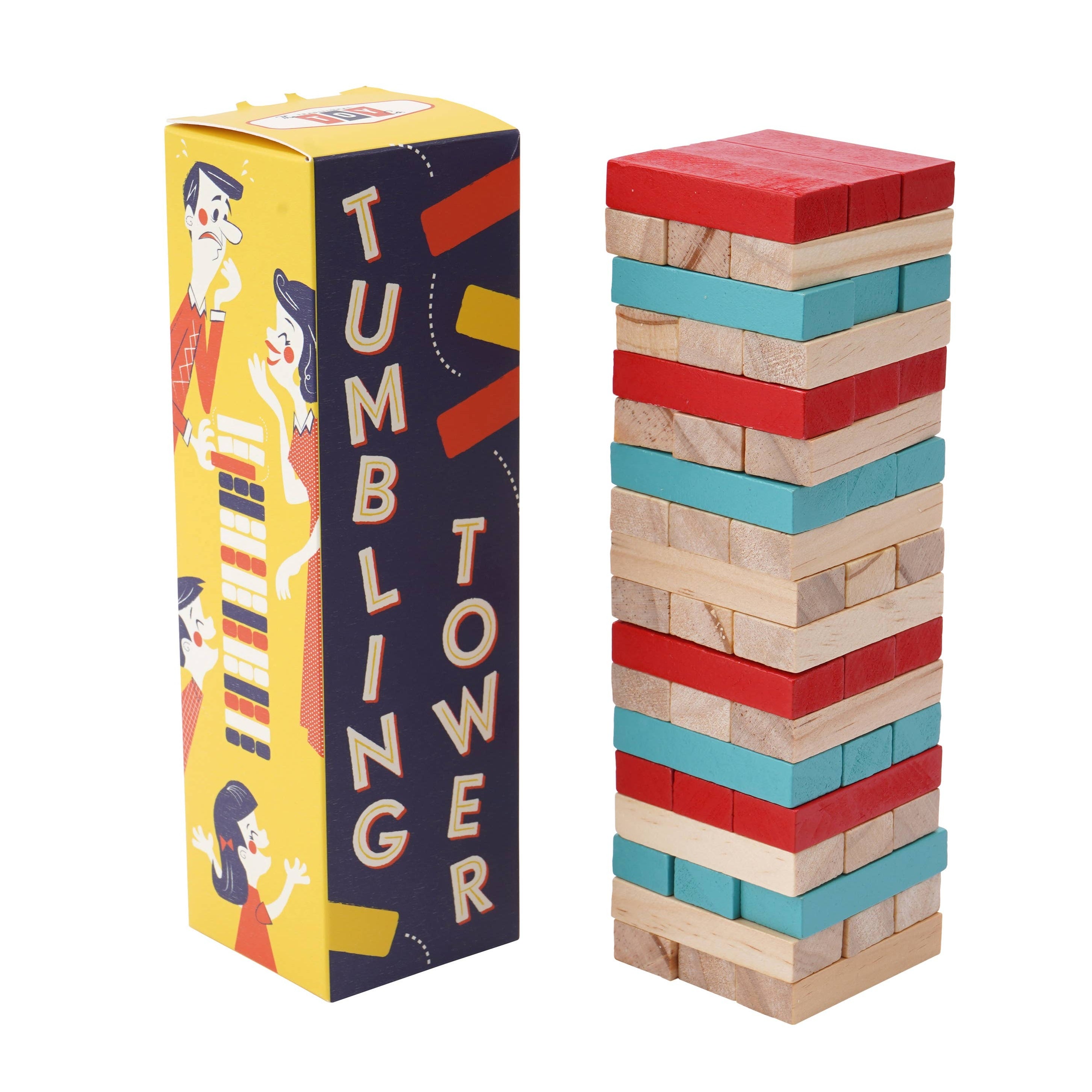 Traditional Toy Co. Wooden Topple Tower – Pink Flamingo Party Co.