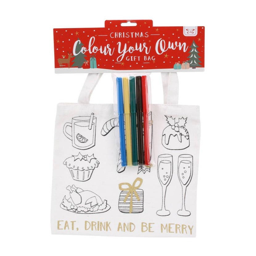 Christmas Merry Colour In Gift Bag