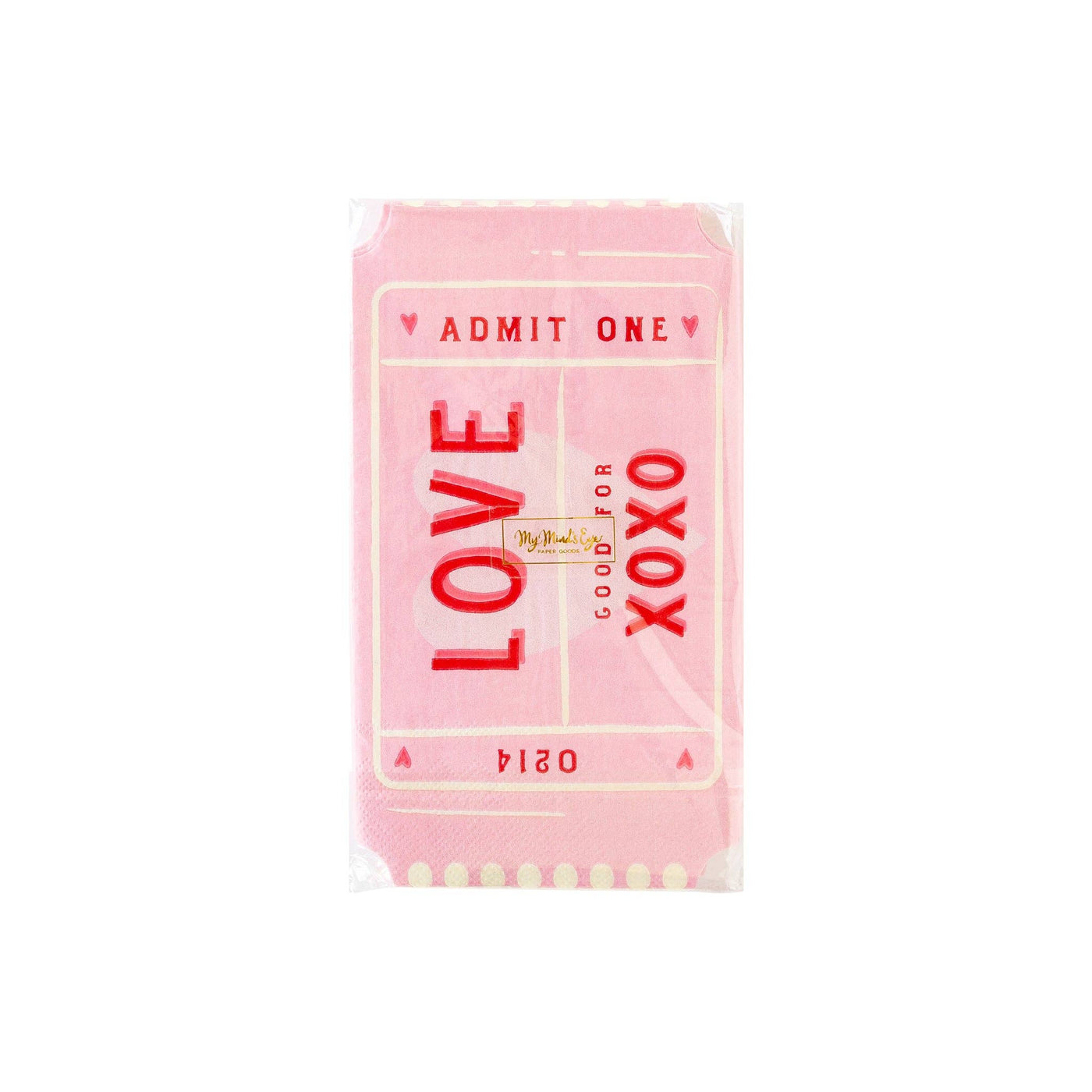 Love Ticket Paper Dinner Napkin