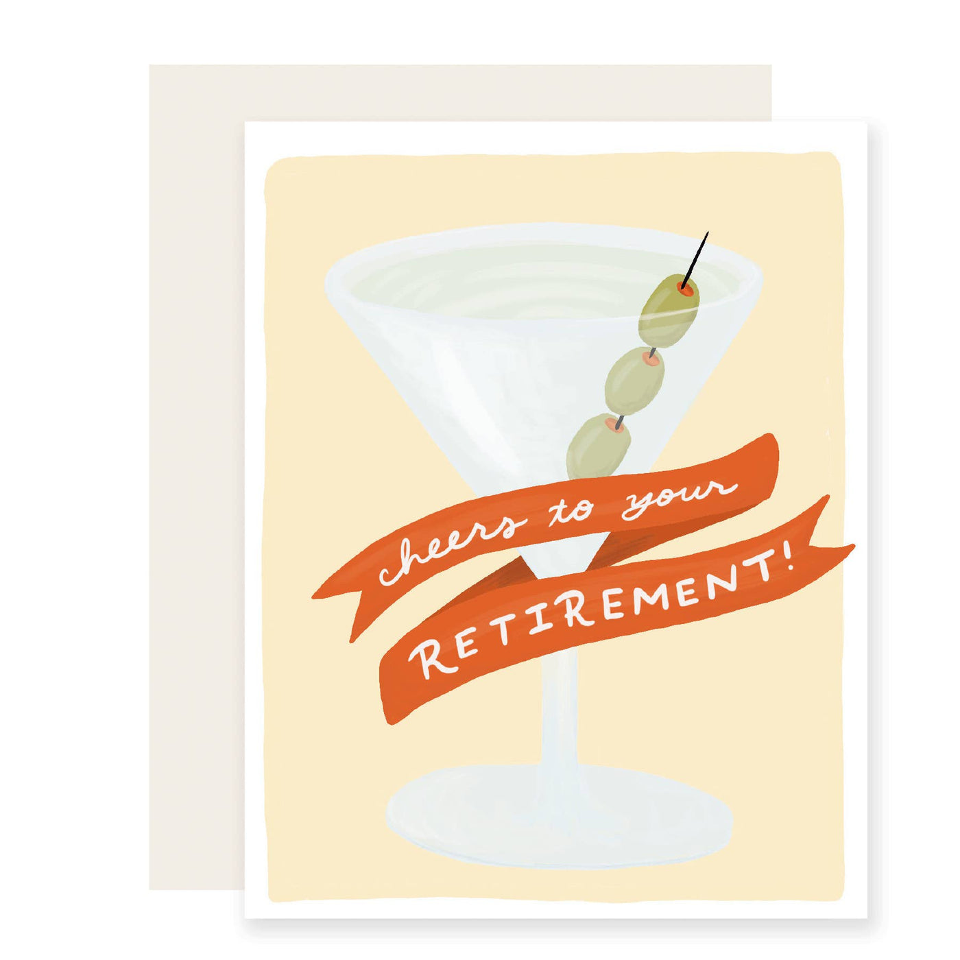Retirement Martini Greeting Card