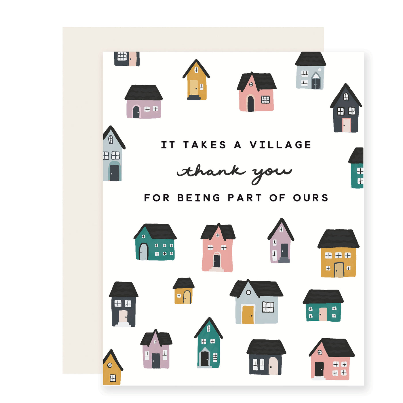 It Takes A Village Thank You Card