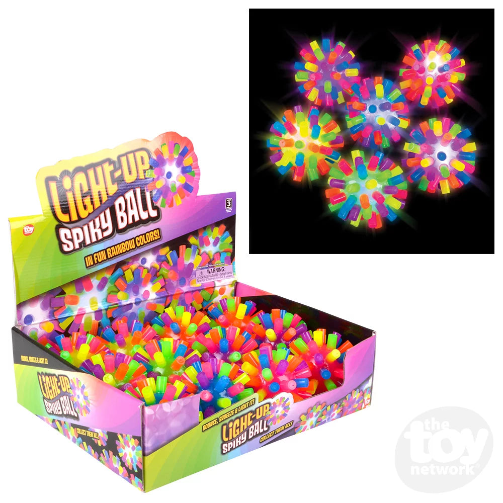 Light-Up Rainbow Spiky Ball