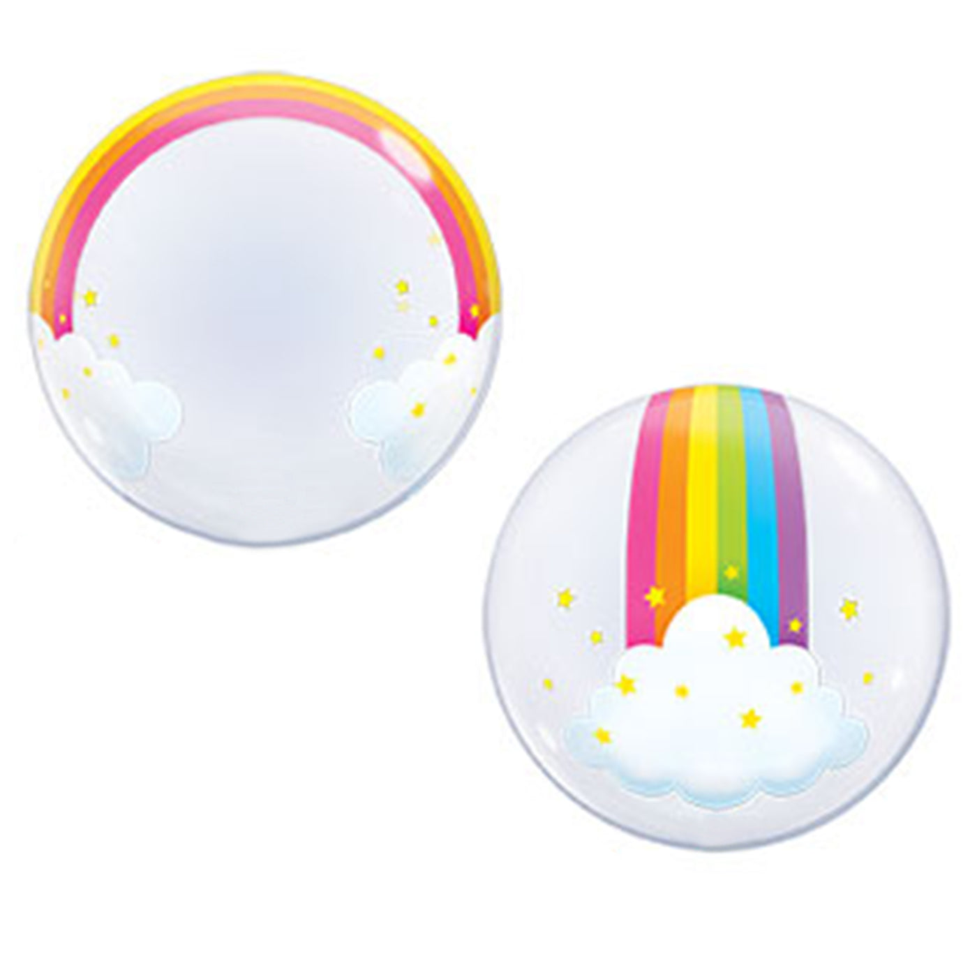 Clear Rainbow Balloon Orb