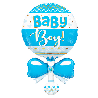 Baby Boy Rattle Balloon