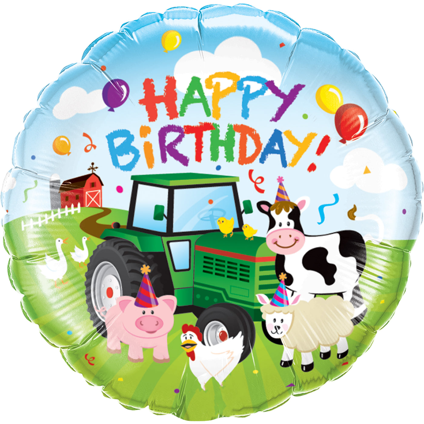 Barnyard Animal Birthday Balloon