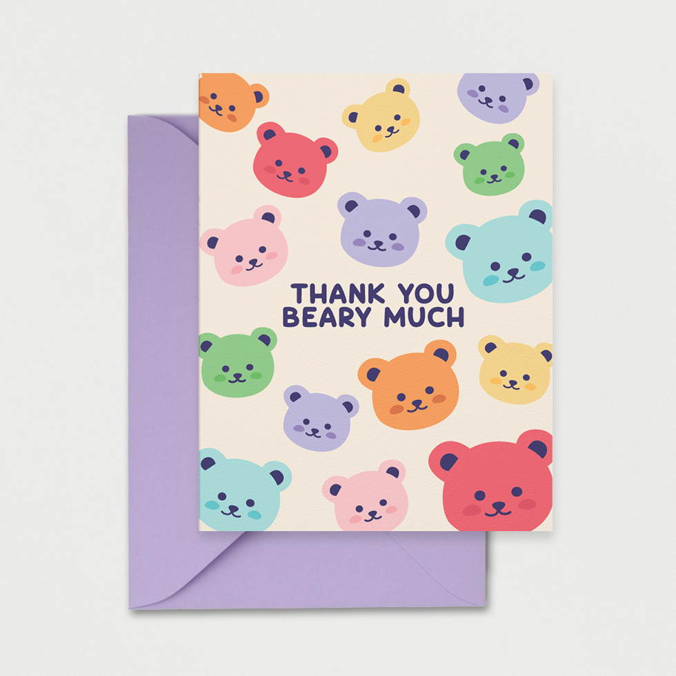 Thank You Beary Much Greeting Card