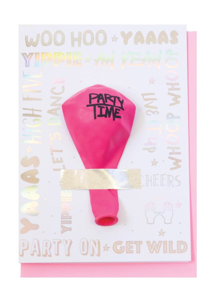 Party Time Balloon Card