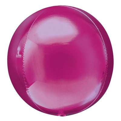 Bright pink 16" Orb Party Baloon