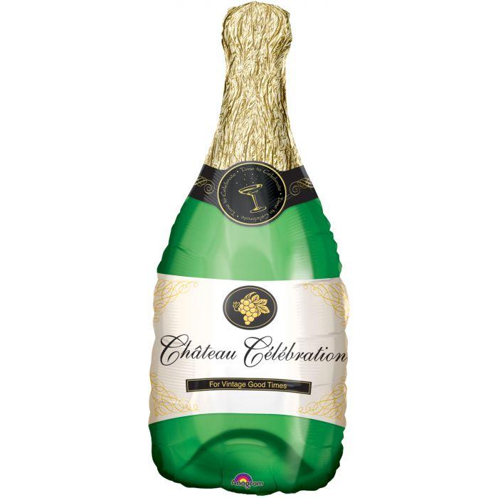 Champaign campaign celebration balloon perfect for any special event looks like  a real champagne bottle