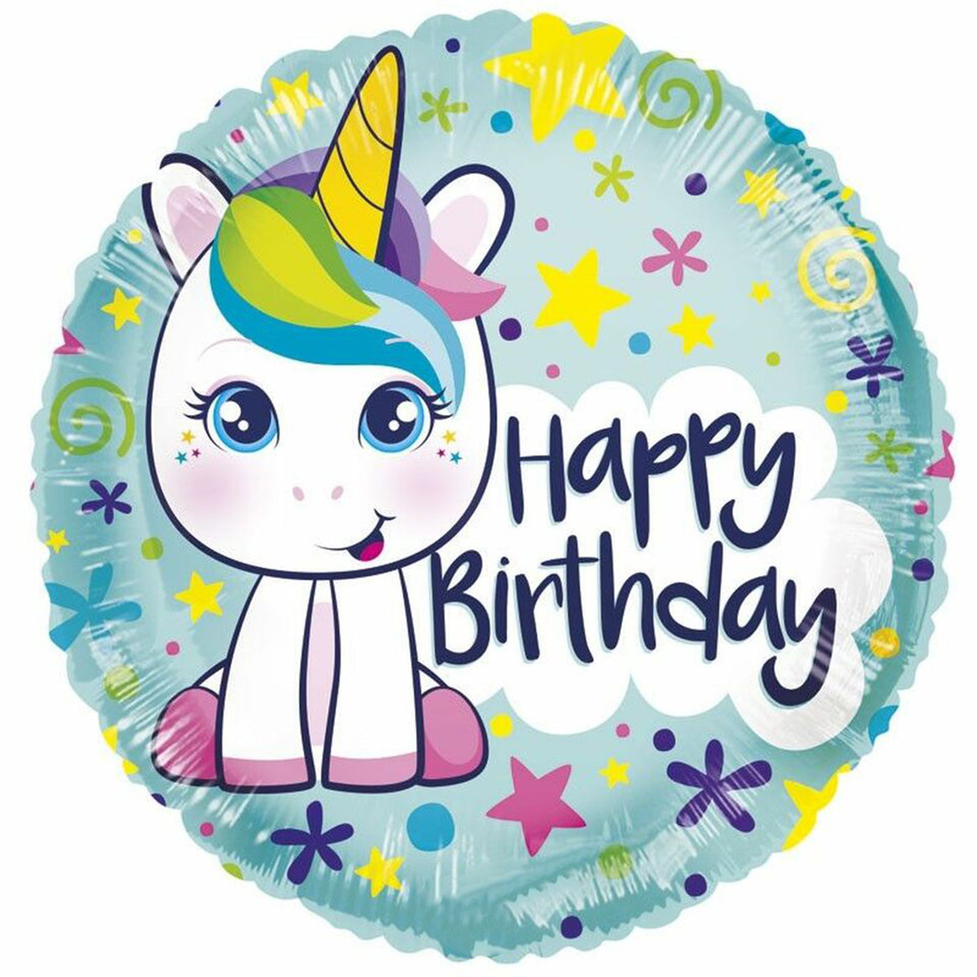 Cute Unicorn Birthday Balloon