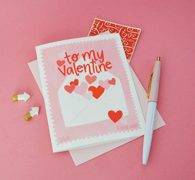 To my Valentine, Happy Valentine's Day Greeting Card