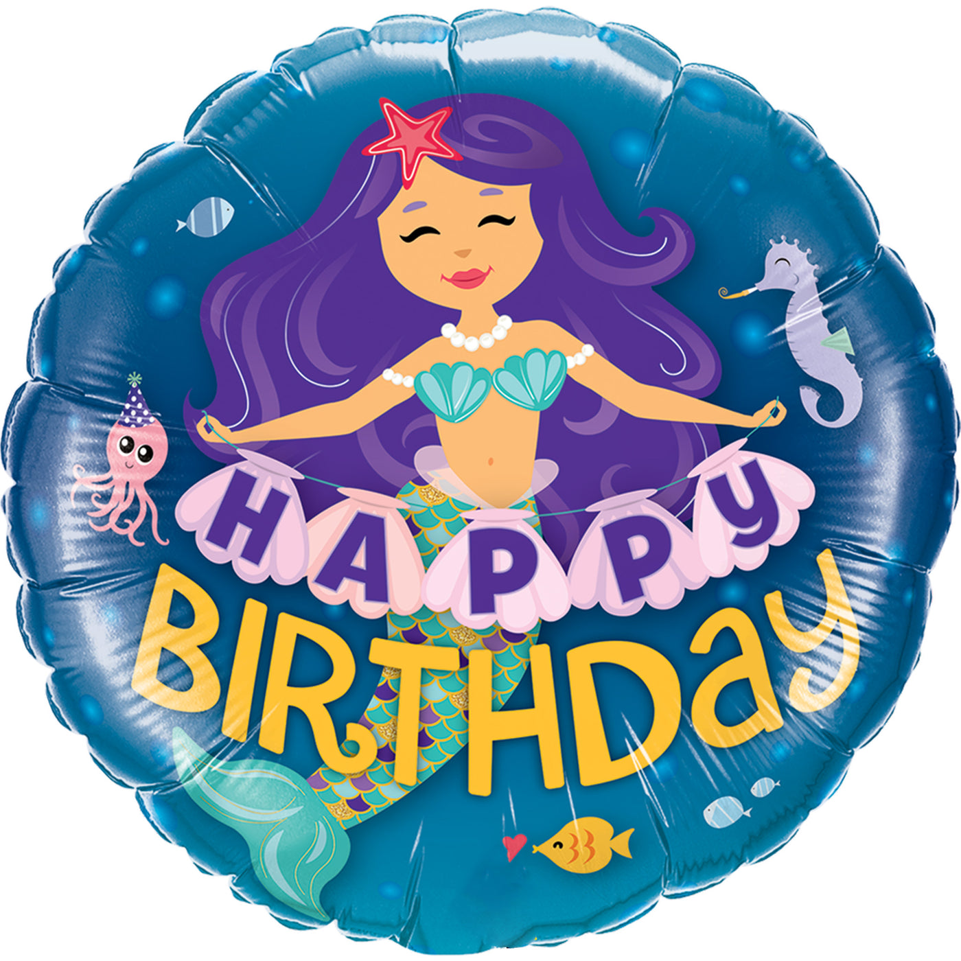 Enchanted Mermaid Birthday Balloon