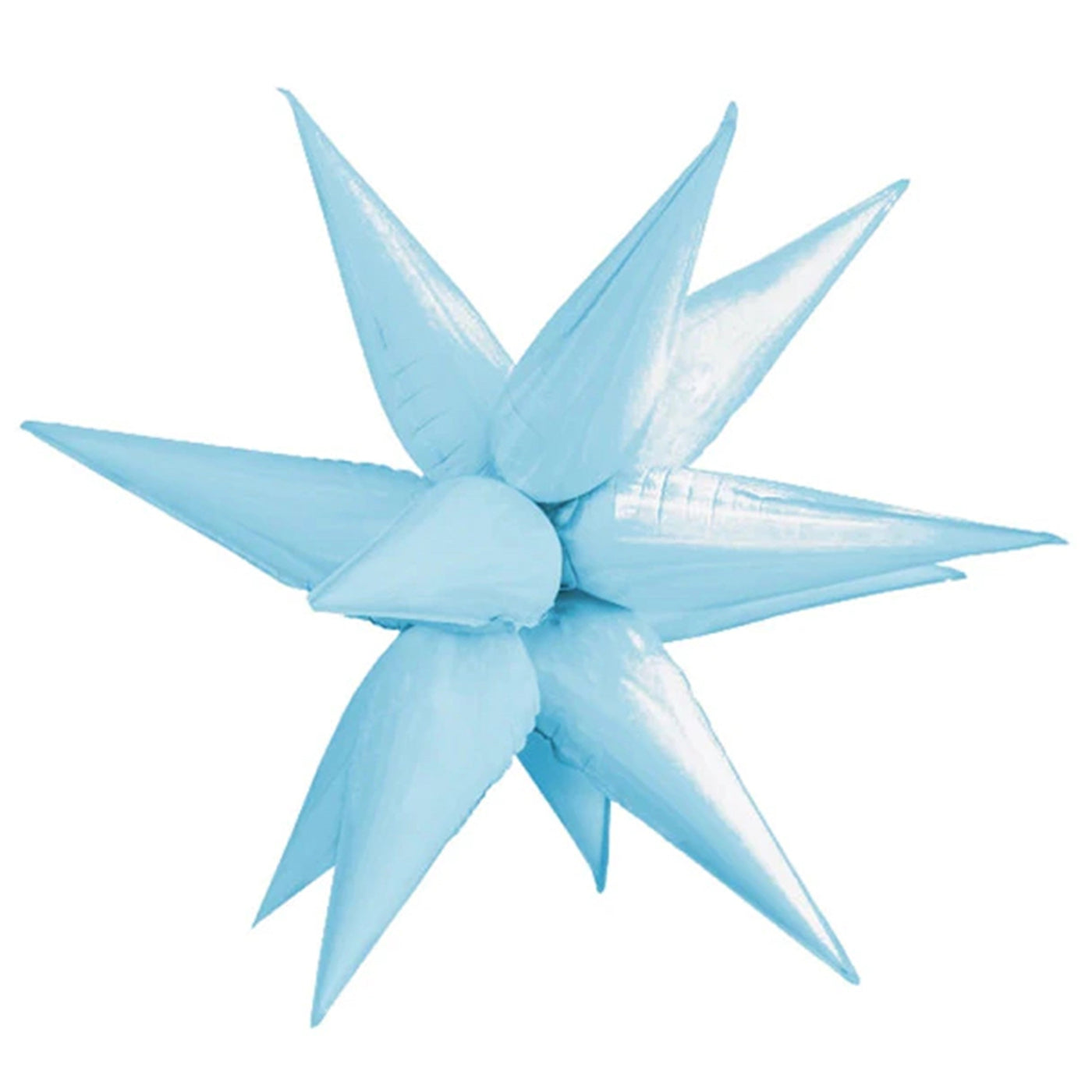 Small Pastel Blue Exploding Star Balloon