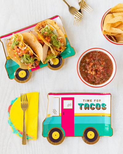 Taco Truck Party Plates