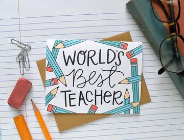 World's Best Teacher Greeting Card